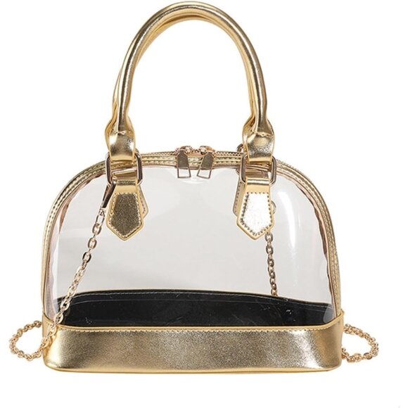 Handbags - Clear Crossbody Bag PVC Stadium Approved Travel Purse for Events and Festivals